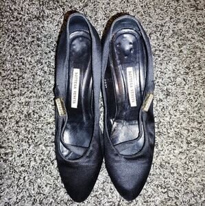 Bottega Veneta vintage Satin Side Buckle kitten heels